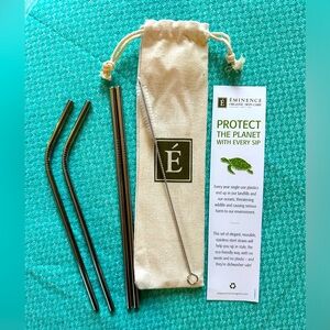 Eminence Organics 🌷Metal Straw Kit NEW